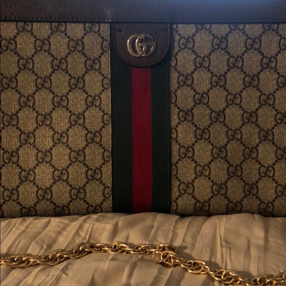 GUCCI brown shoulder bag